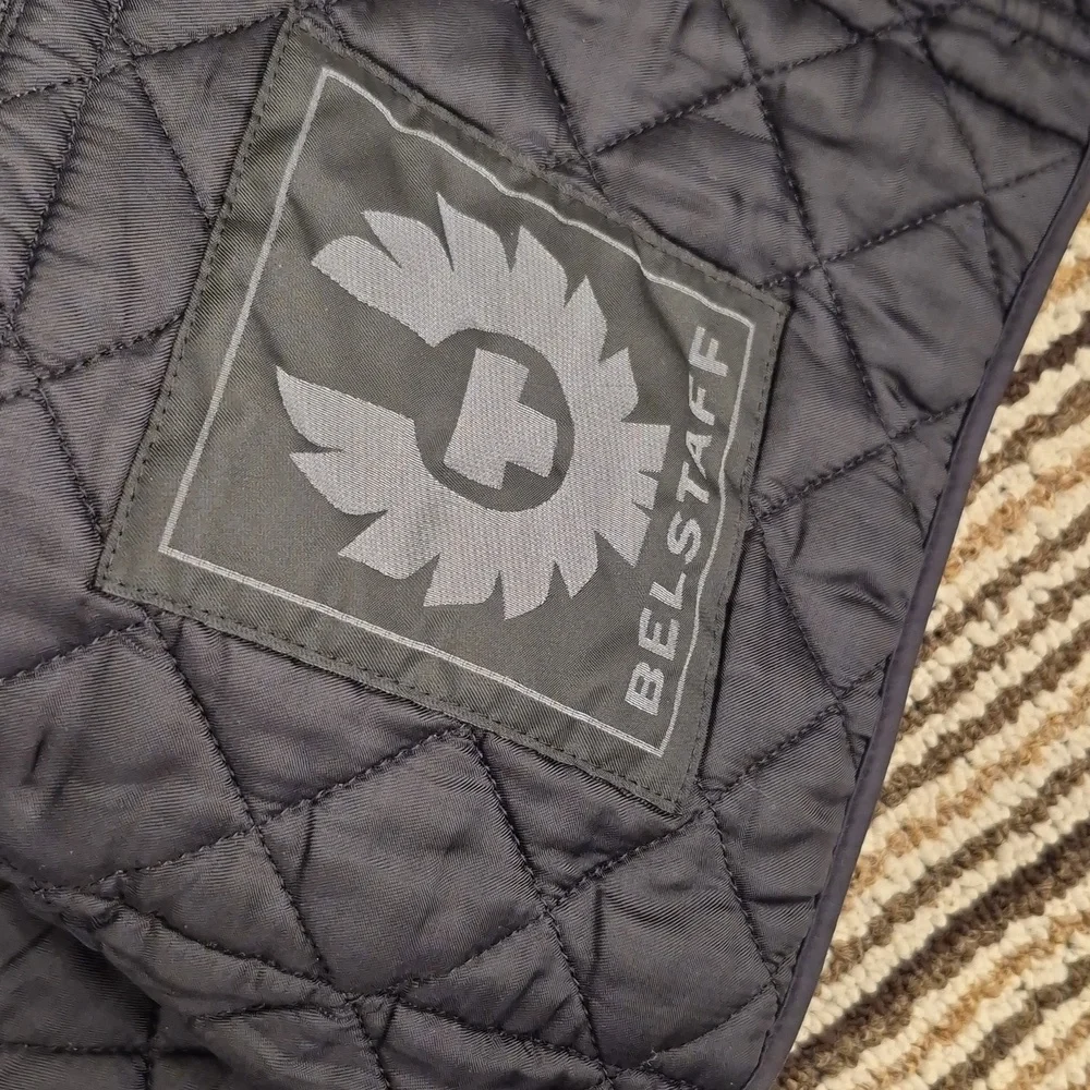 BELSTAFF Romania Black Quilted Sz 54 XL Mens Hunting Style‎ Full Button Vest